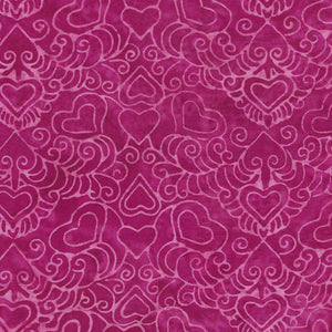 Sweet Hearts by Kathy Engel for Marlous Carter of Marlous Designs for ISLAND BATIK
