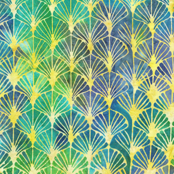 Lemon Grass by Kathy Engle for Chris Hoover of Whirligig for ISLAND BATIK