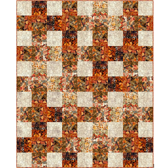 Reflections of Autumn Strippy Weave Quilt Pattern