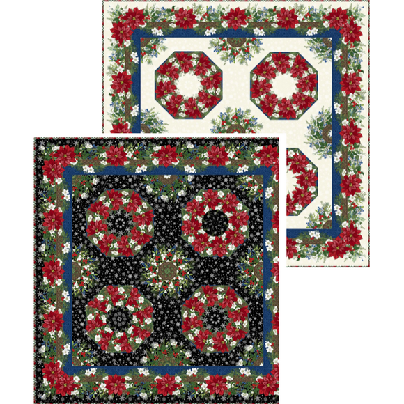Winter Blooms Kaleidoscope Quilt Pattern